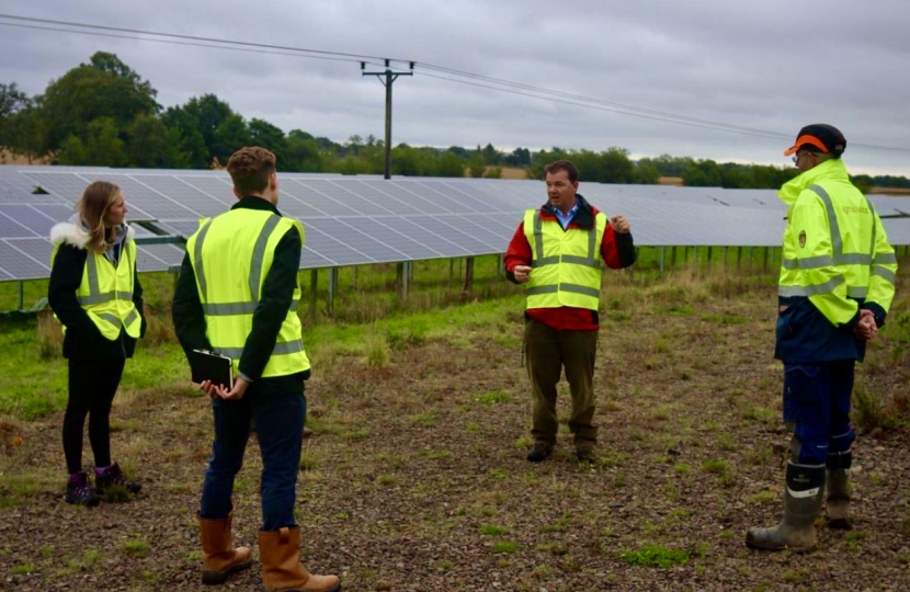 Guy on a recent visit to a Solar Farm in Scotland