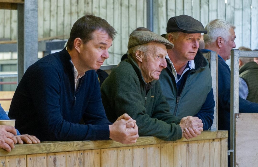 Guy on a recent visit to a sheep sale at Hexham Auction Mart