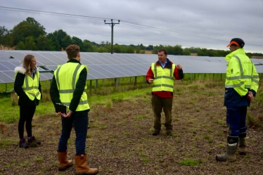 Guy on a recent visit to a Solar Farm in Scotland